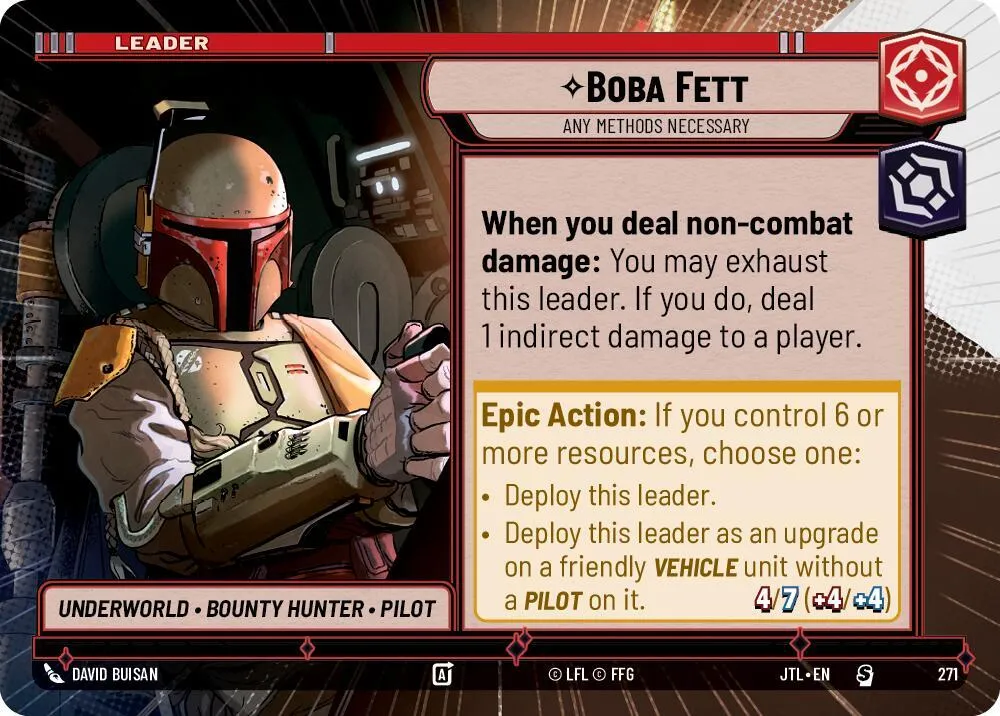 Boba Fett - Any Methods Necessary — Jump to Lightspeed — Star Wars: Unlimited