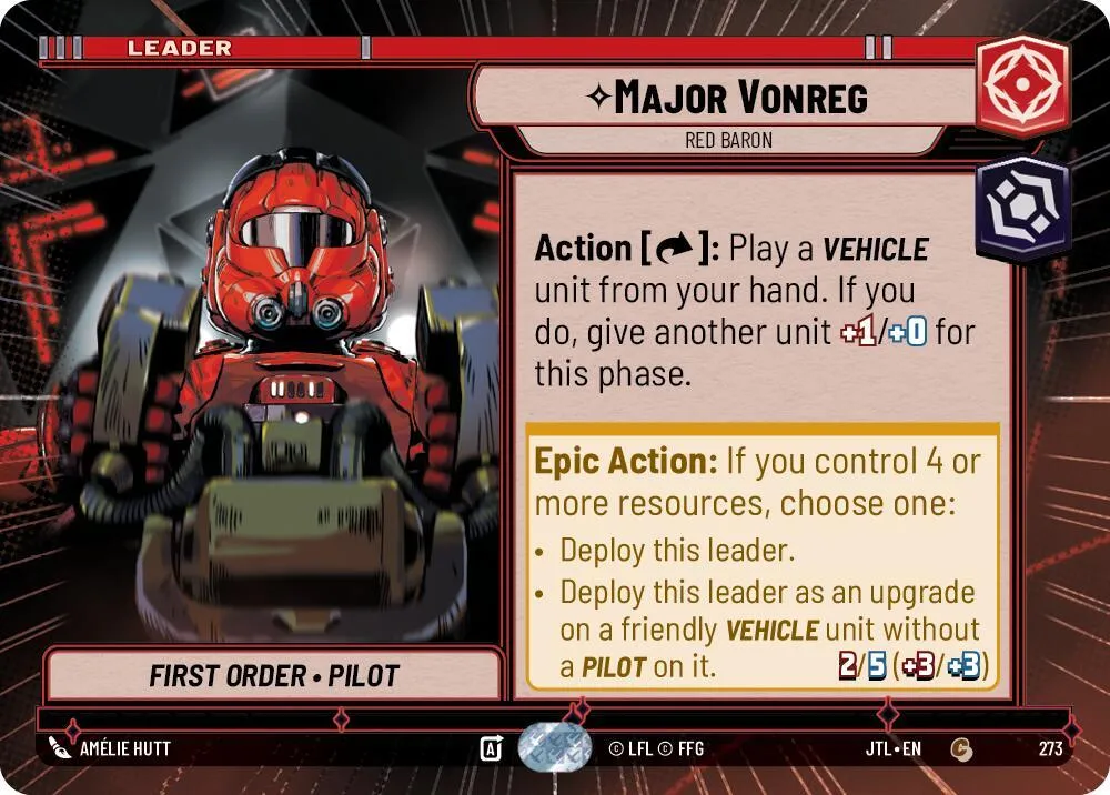 Major Vonreg - Red Baron — Jump to Lightspeed — Star Wars: Unlimited