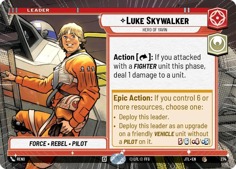 Luke Skywalker - Héros De Yavin — Jump to Lightspeed — Star Wars: Unlimited