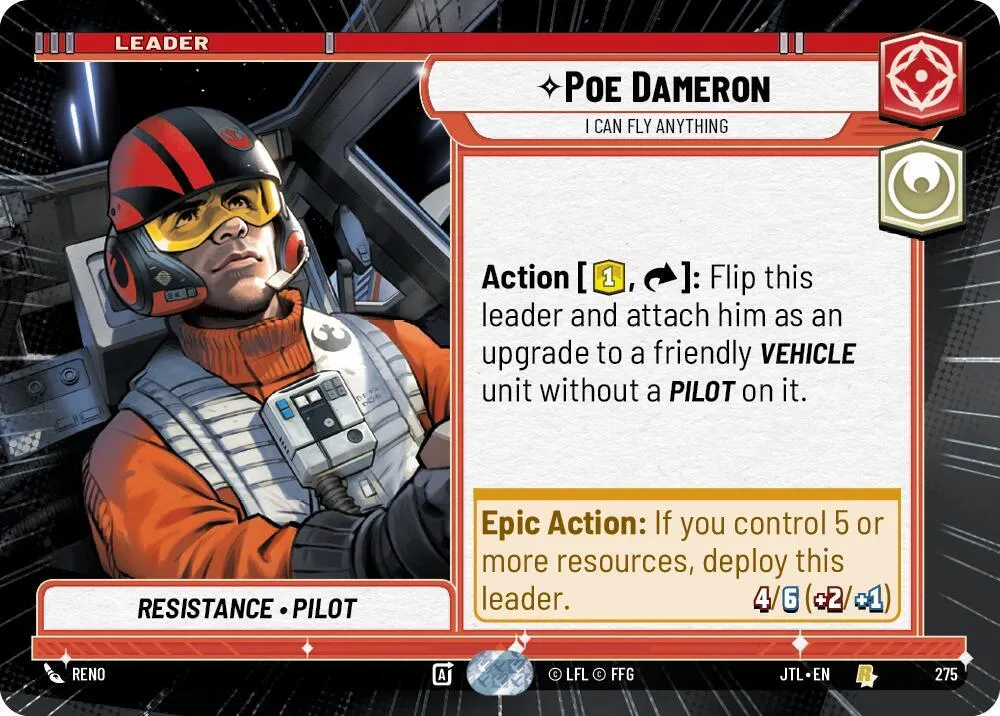 Poe Dameron - I Can Fly Anything — Jump to Lightspeed — Star Wars: Unlimited