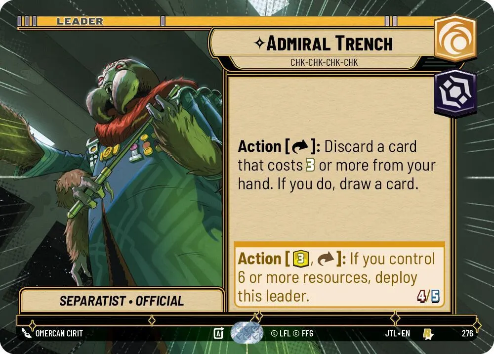 Admiral Trench - Chk-chk-chk-chk — Jump to Lightspeed — Star Wars: Unlimited