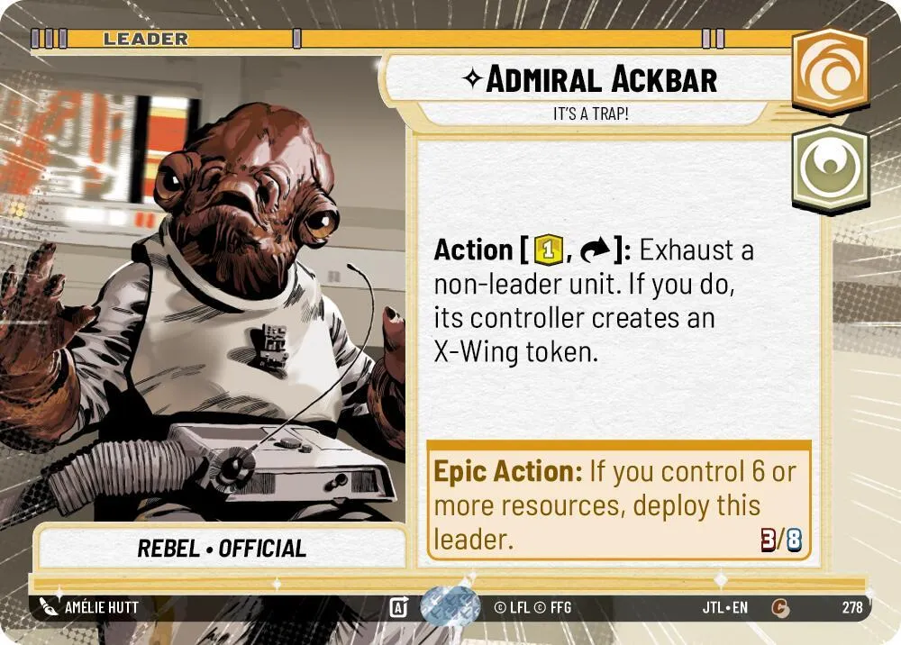 Admiral Ackbar - It's A Trap! — Jump to Lightspeed — Star Wars: Unlimited