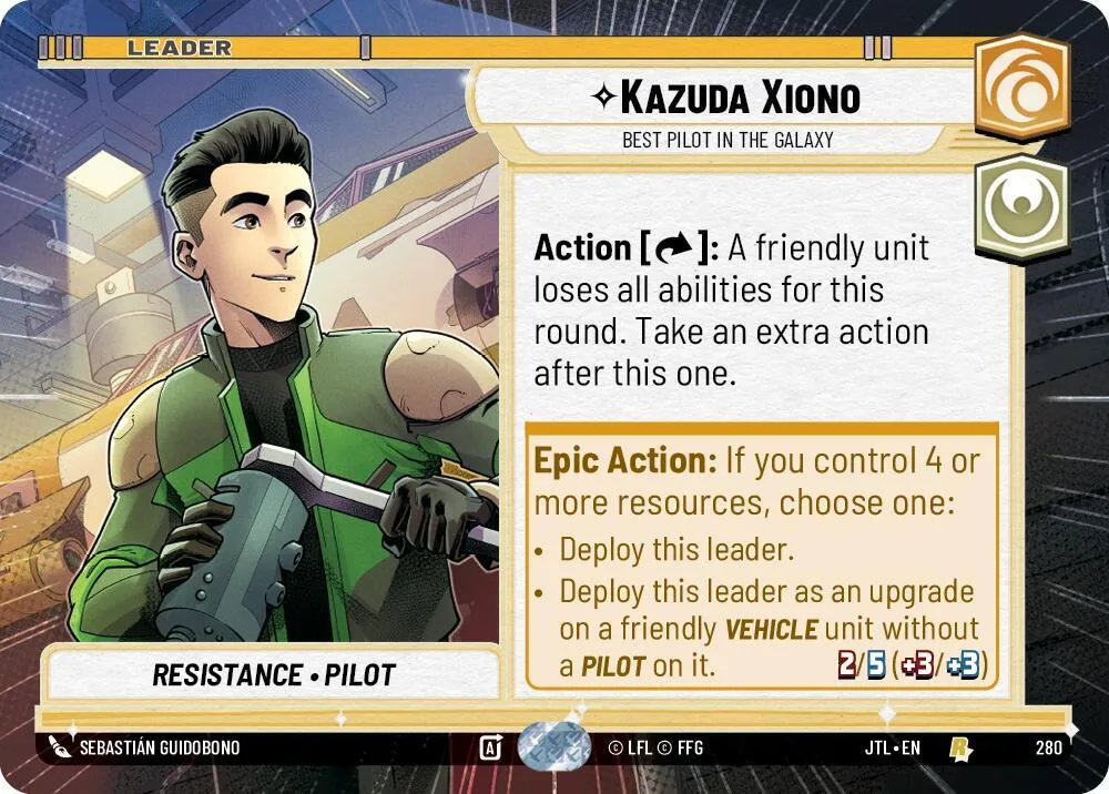 Kazuda Xiono - Best Pilot in the Galaxy — Jump to Lightspeed — Star Wars: Unlimited