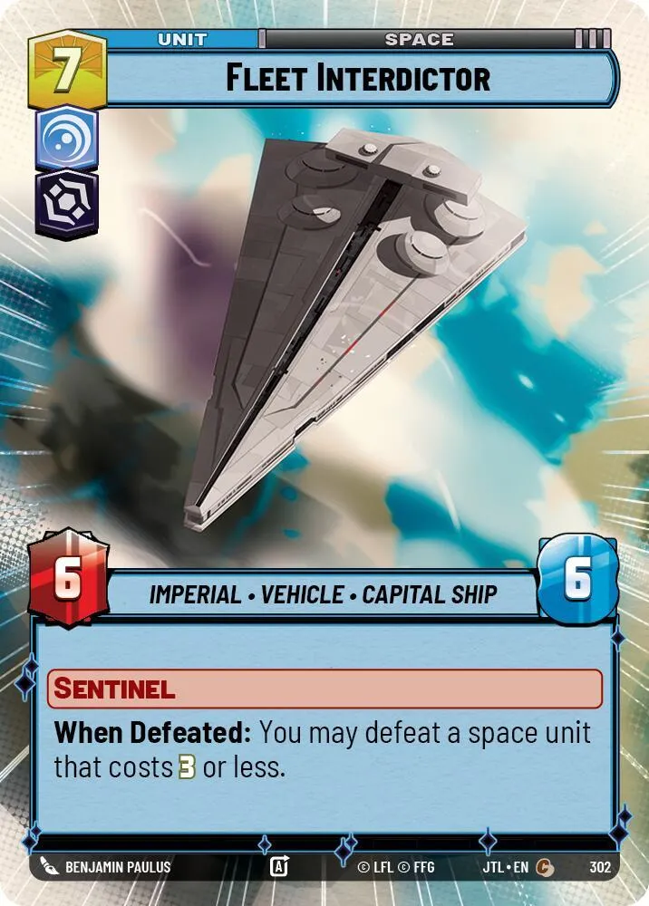 Interdictor de la Flotte — Jump to Lightspeed — Star Wars: Unlimited