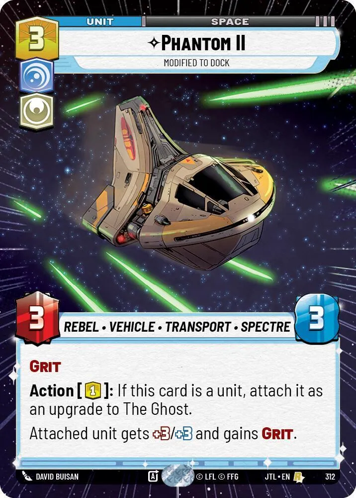 Phantom II - Modified to Dock — Jump to Lightspeed — Star Wars: Unlimited