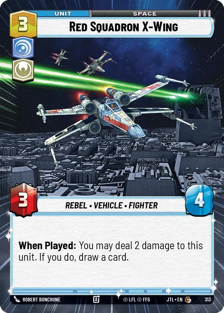X-Wing de l'Escadron Red — Jump to Lightspeed — Star Wars: Unlimited