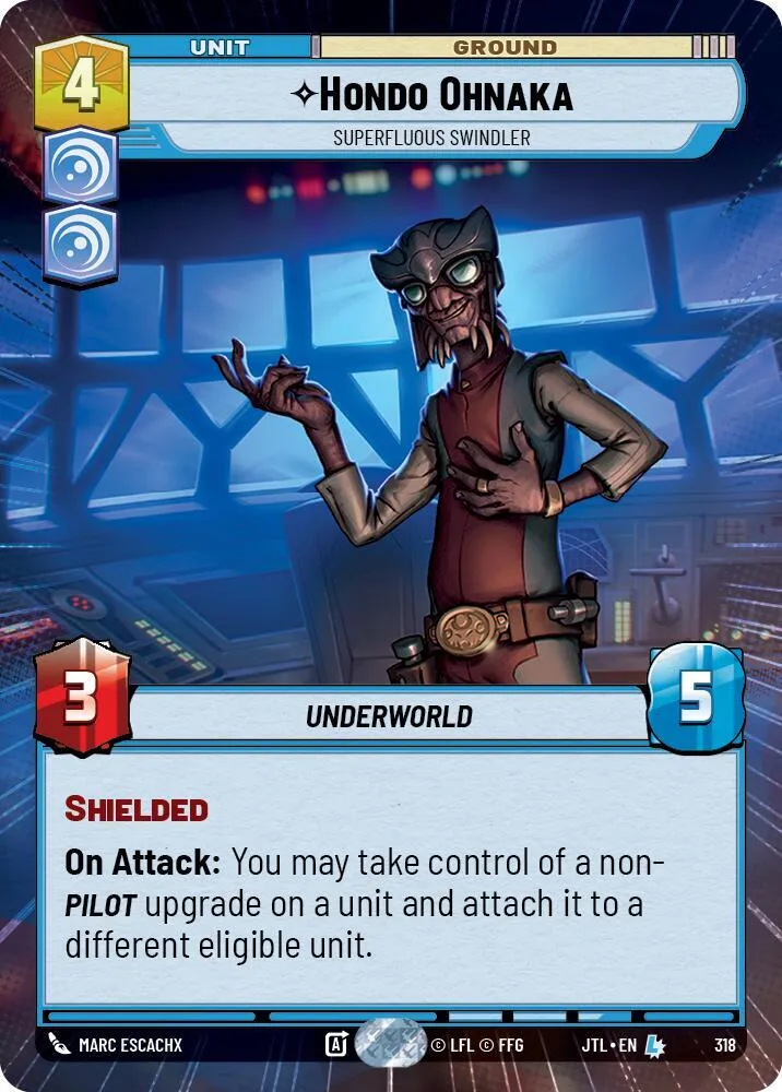 Hondo Ohnaka - Escroc Superflu — Jump to Lightspeed — Star Wars: Unlimited