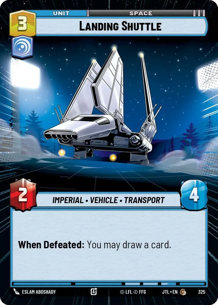 Landing Shuttle — Jump to Lightspeed — Star Wars: Unlimited