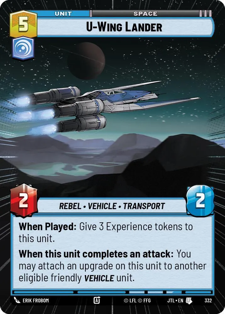 U-Wing Atterrissant — Jump to Lightspeed — Star Wars: Unlimited