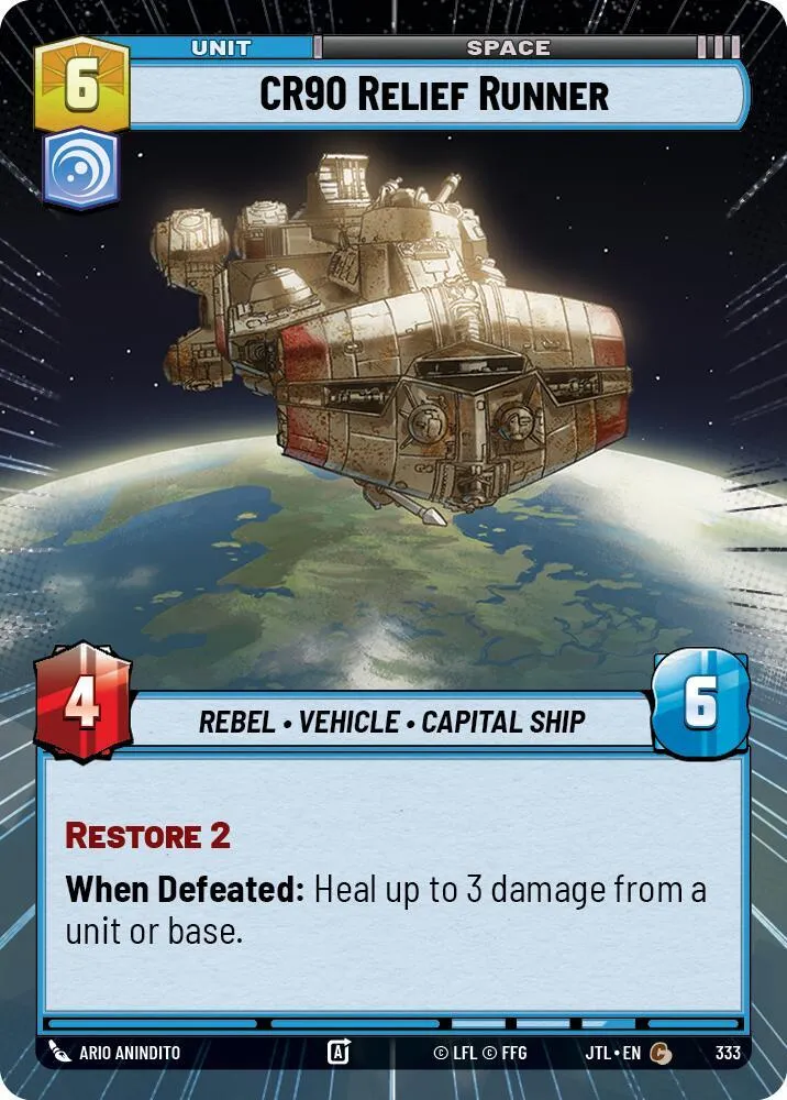 CR90 Humanitaire — Jump to Lightspeed — Star Wars: Unlimited