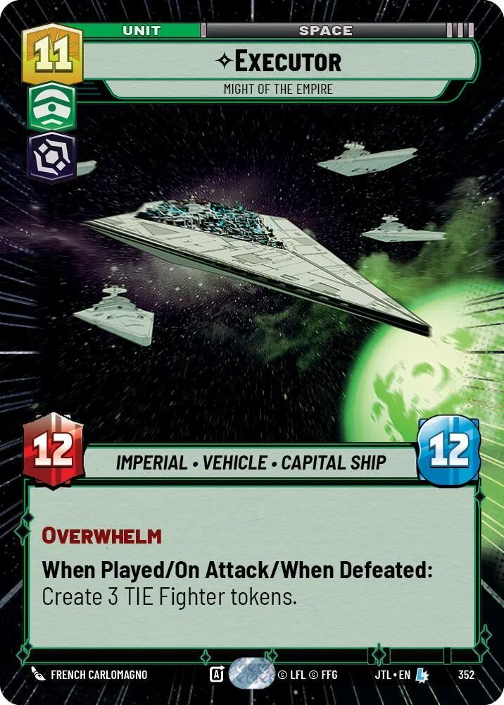 Executor - Puissance De L'Empire — Jump to Lightspeed — Star Wars: Unlimited
