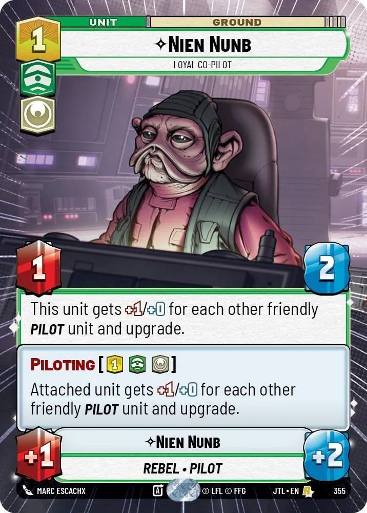 Nien Nunb - Copilote Loyal — Jump to Lightspeed — Star Wars: Unlimited