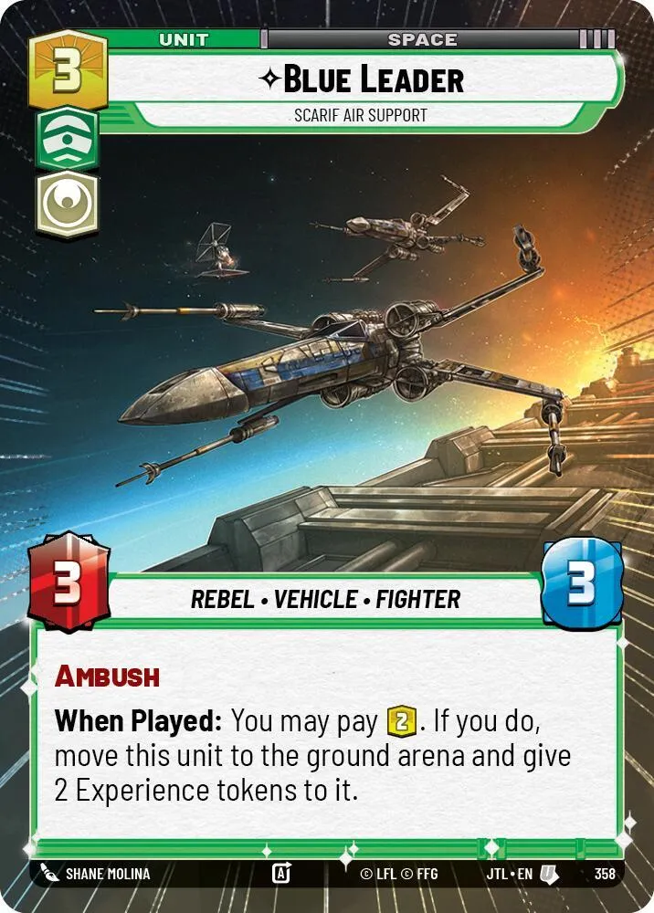Blue Leader - Scarif Air Support — Jump to Lightspeed — Star Wars: Unlimited