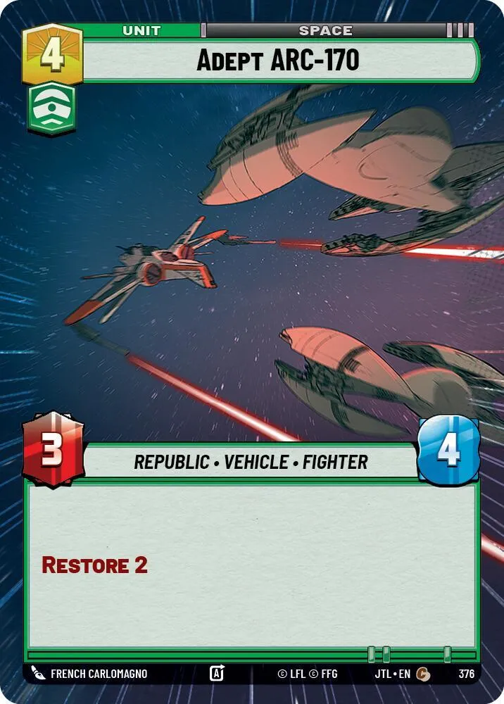 ARC-170 Avisé — Jump to Lightspeed — Star Wars: Unlimited