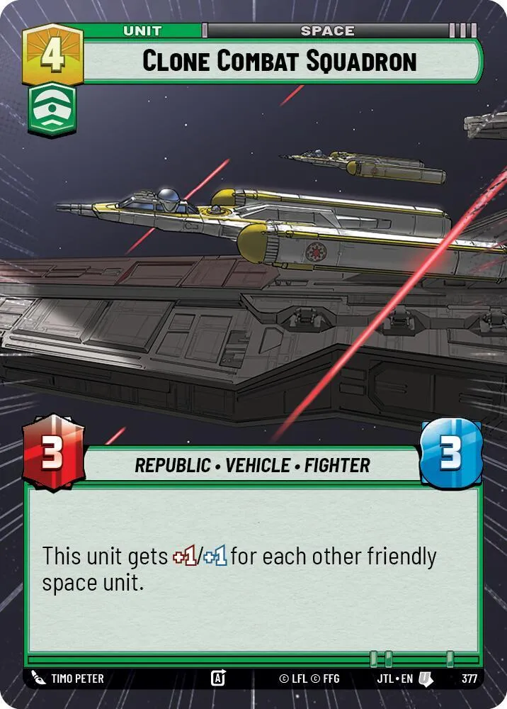 Escadron de Combat Clone — Jump to Lightspeed — Star Wars: Unlimited
