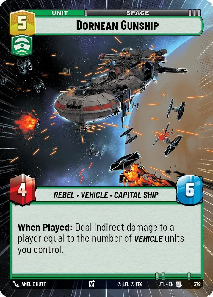 Canonnière Dornéenne — Jump to Lightspeed — Star Wars: Unlimited