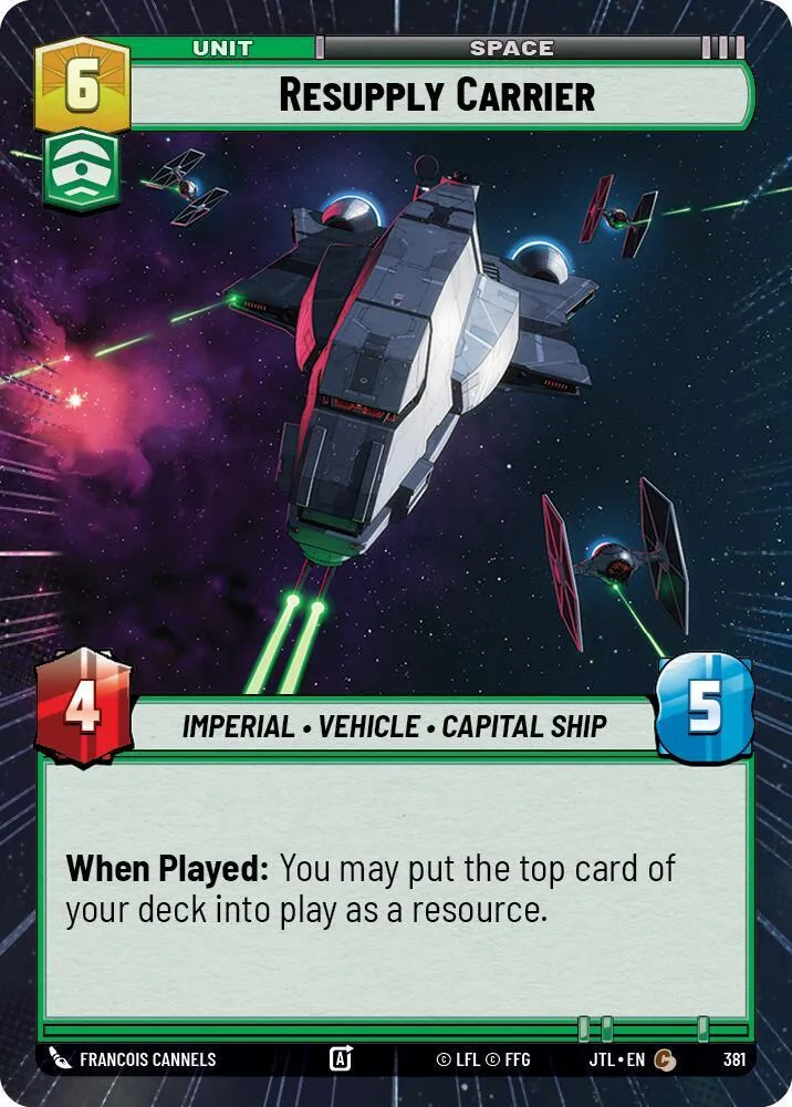 Transport Ravitailleur — Jump to Lightspeed — Star Wars: Unlimited