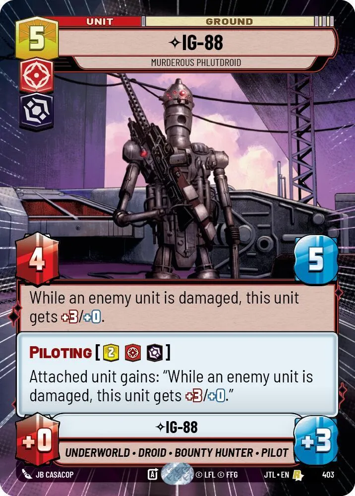 IG-88 - Phlutdroïde Meurtrier — Jump to Lightspeed — Star Wars: Unlimited
