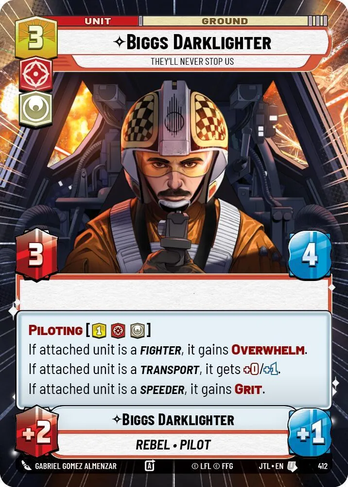 Biggs Darklighter - Ils Ne Nous Arrêteront Jamais — Jump to Lightspeed — Star Wars: Unlimited