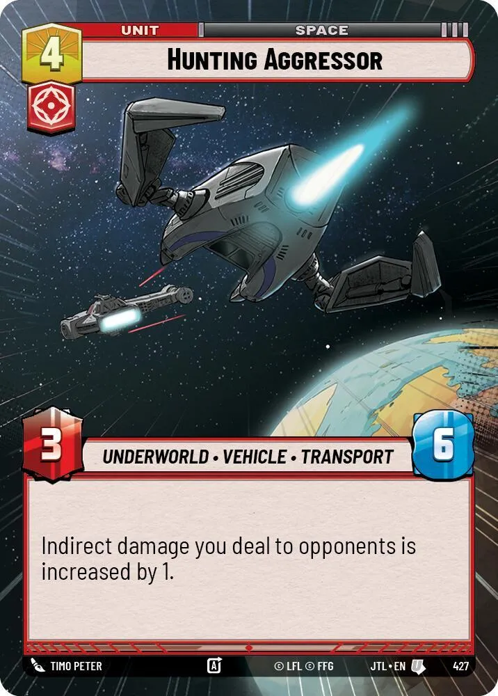 Aggressor en Chasse — Jump to Lightspeed — Star Wars: Unlimited