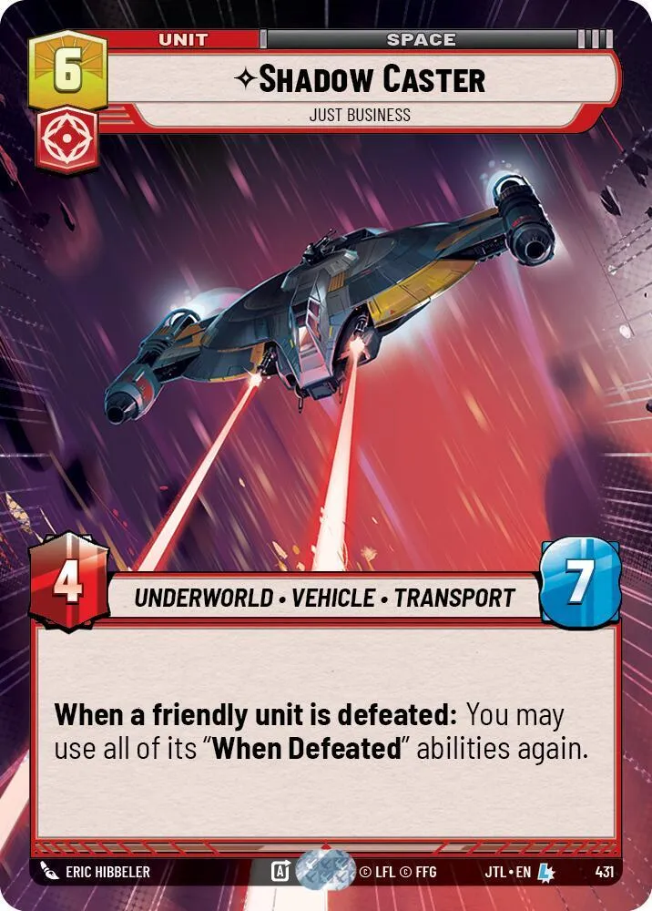 Shadow Caster - C'Est Juste Du Business — Jump to Lightspeed — Star Wars: Unlimited