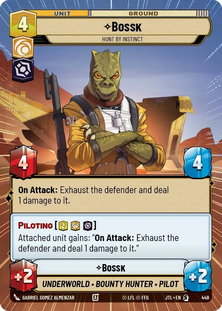 Bossk - Instinct De Chasse — Jump to Lightspeed — Star Wars: Unlimited