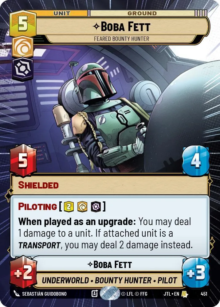 Boba Fett - Chasseur De Primes Redouté — Jump to Lightspeed — Star Wars: Unlimited