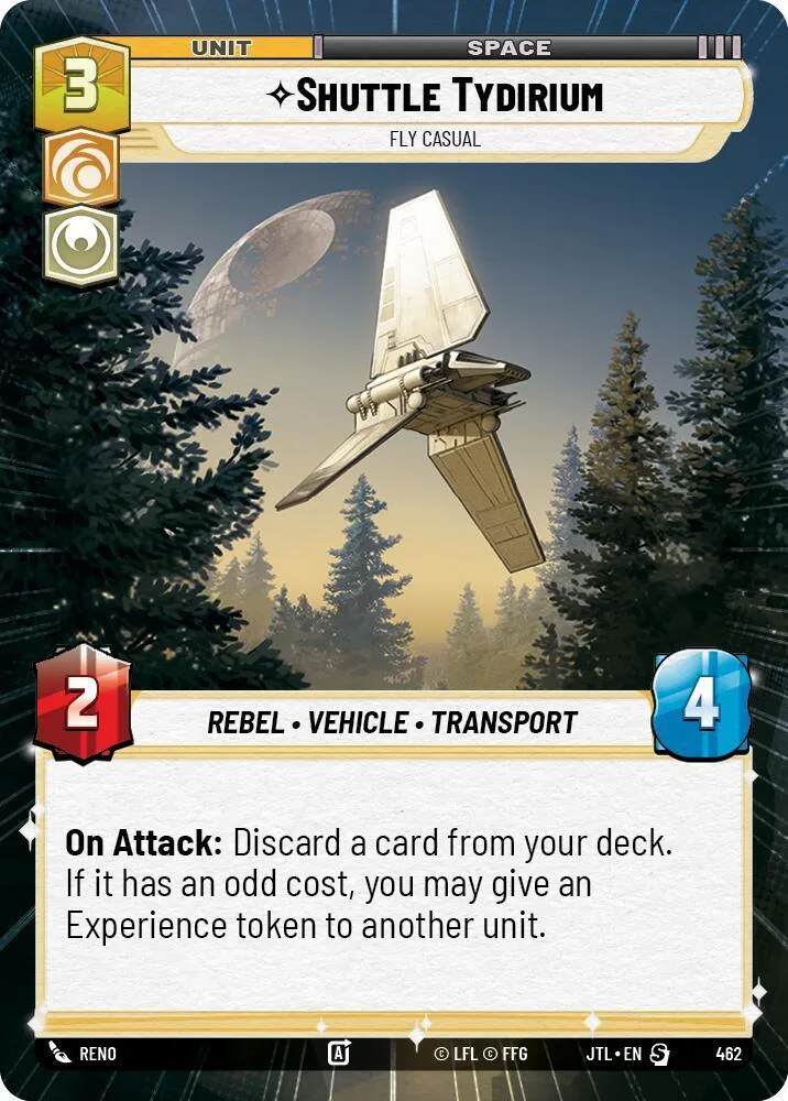 Shuttle Tydirium - Fly Casual — Jump to Lightspeed — Star Wars: Unlimited