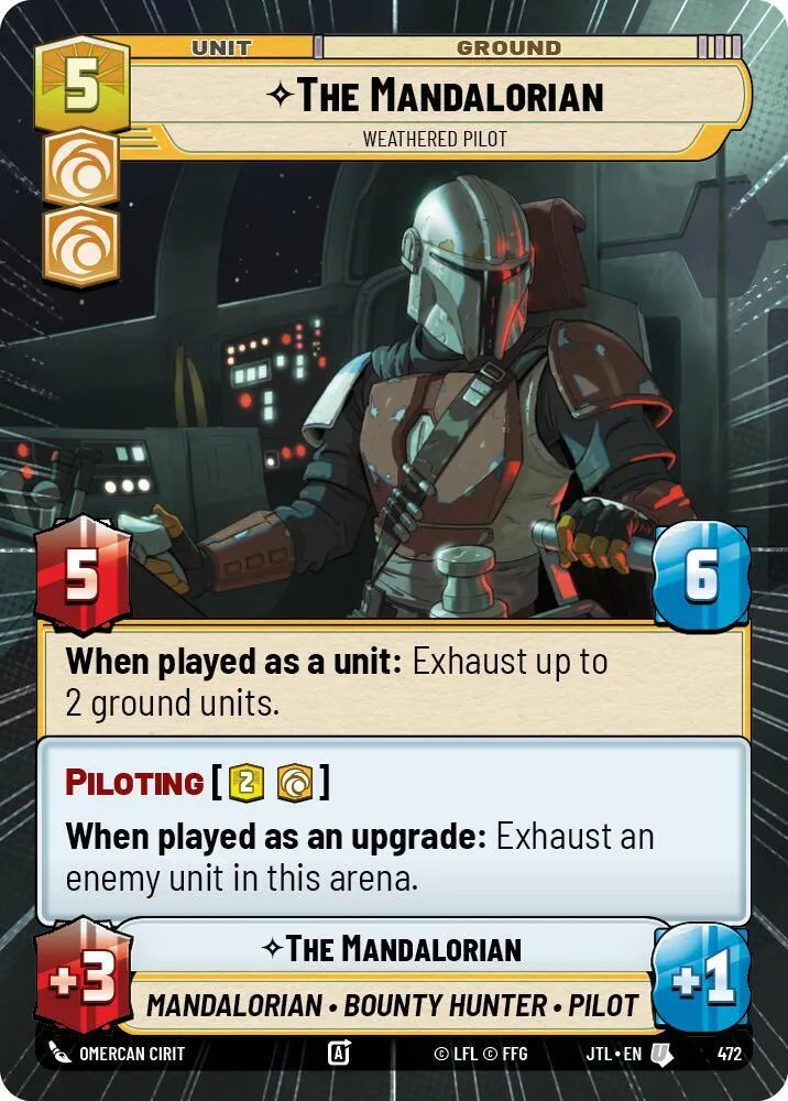 The Mandalorian - Weathered Pilot — Jump to Lightspeed — Star Wars: Unlimited