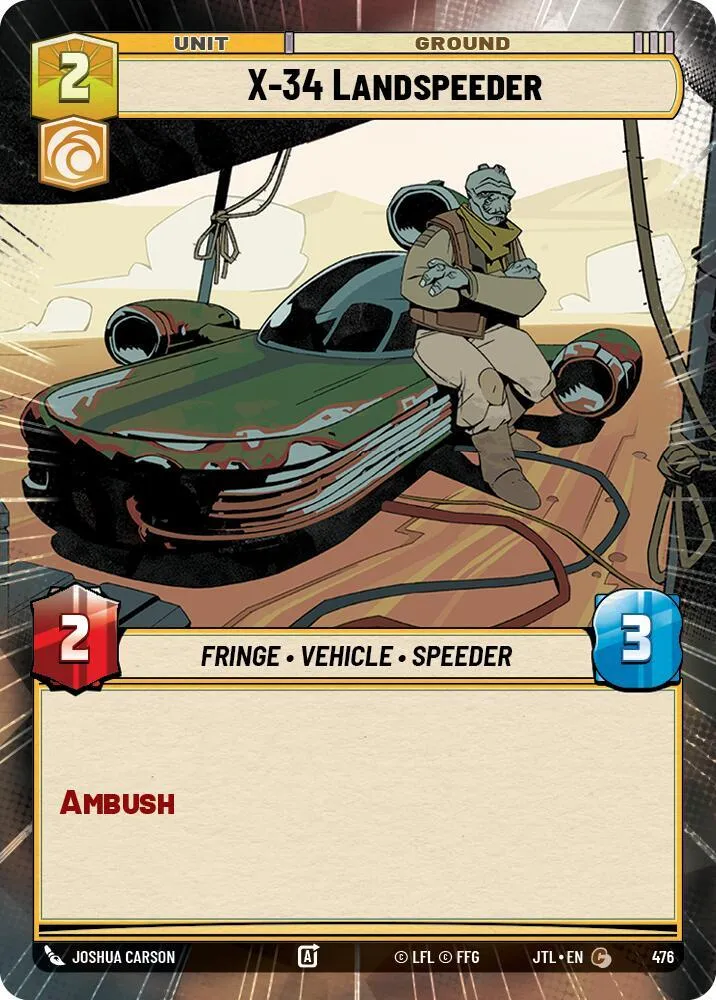 X-34 Landspeeder — Jump to Lightspeed — Star Wars: Unlimited