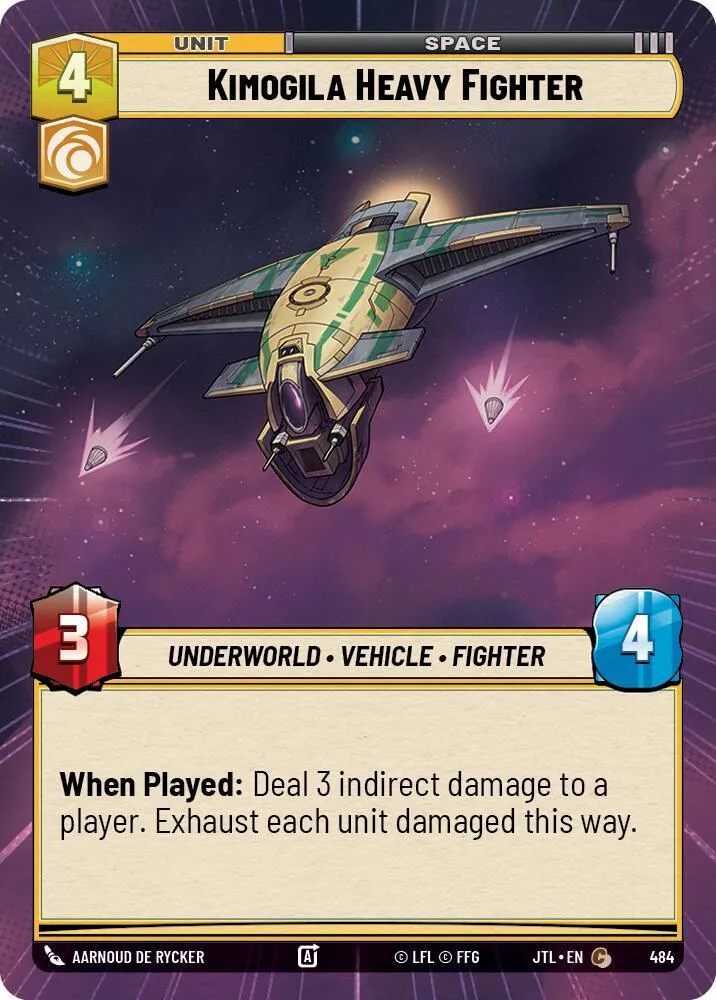 Kimogila Heavy Fighter — Jump to Lightspeed — Star Wars: Unlimited