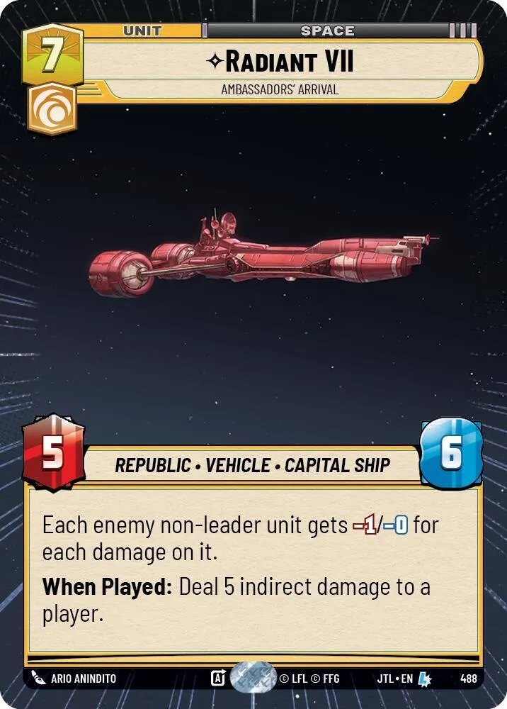 Radiant VII - Arrivée De L'Ambassadeur — Jump to Lightspeed — Star Wars: Unlimited