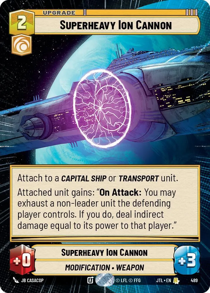 Canon Ionique Super Lourd — Jump to Lightspeed — Star Wars: Unlimited
