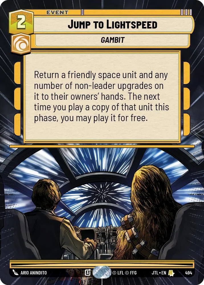 Passage en Vitesse Lumière — Jump to Lightspeed — Star Wars: Unlimited