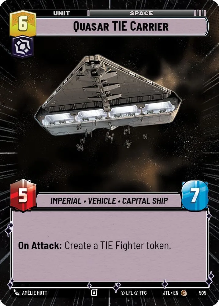 Transporteur de TIE Quasar — Jump to Lightspeed — Star Wars: Unlimited