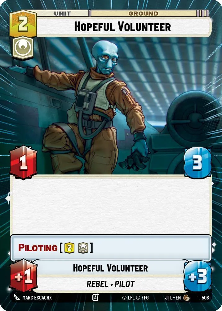 Volontaire Optimiste — Jump to Lightspeed — Star Wars: Unlimited
