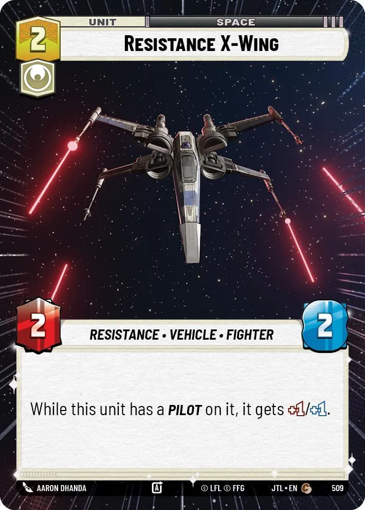 X-Wing de la Résistance — Jump to Lightspeed — Star Wars: Unlimited