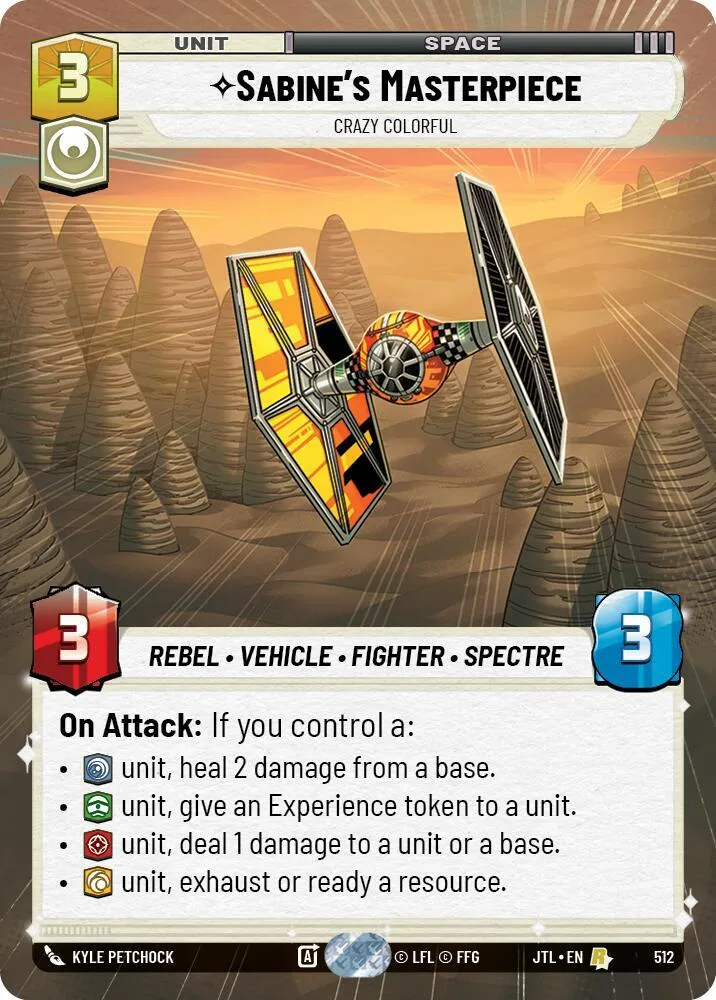 Sabine's Masterpiece - Crazy Colorful — Jump to Lightspeed — Star Wars: Unlimited