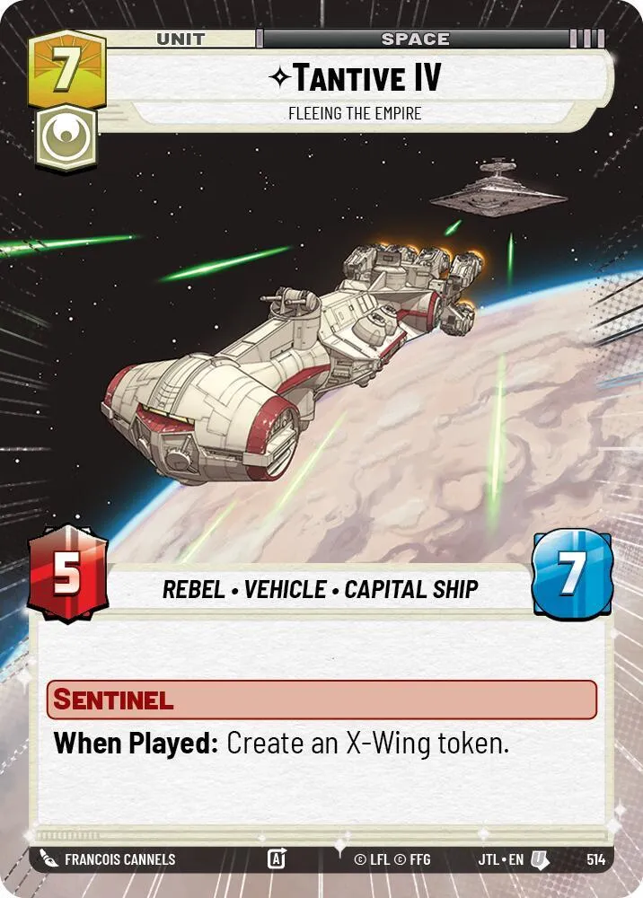 Tantive IV - Fuit Devant L'Empire — Jump to Lightspeed — Star Wars: Unlimited