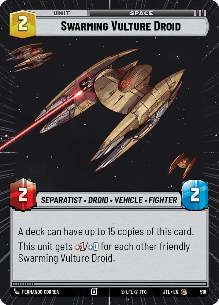 Swarming Vulture Droid — Jump to Lightspeed — Star Wars: Unlimited