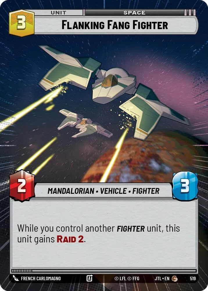 Chasseur Fang de Flanc — Jump to Lightspeed — Star Wars: Unlimited