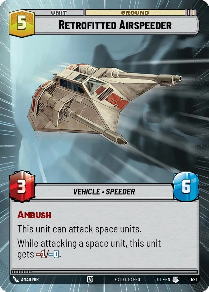 Airspeeder Modernisé — Jump to Lightspeed — Star Wars: Unlimited