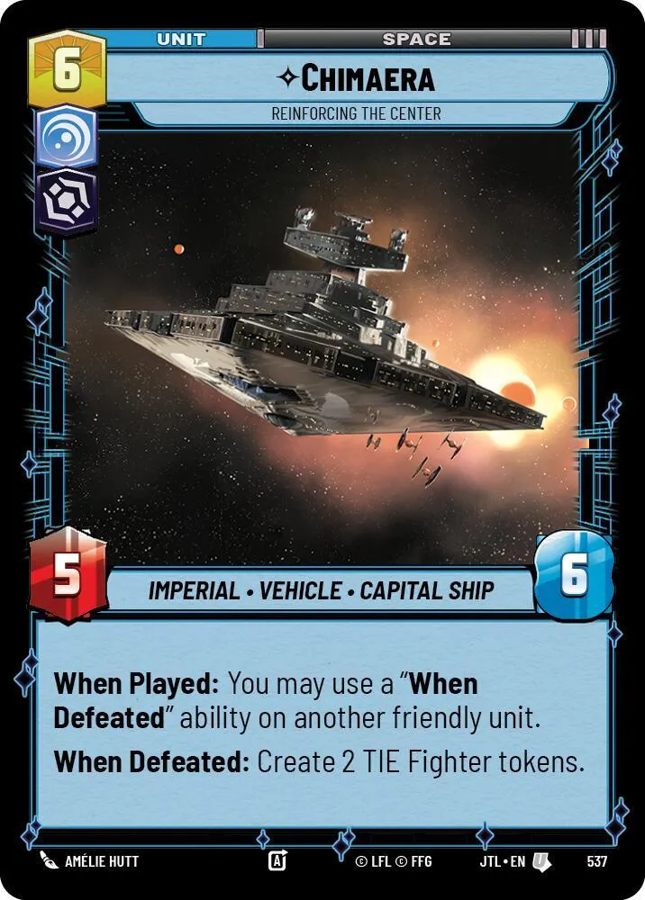 Chimaera - Renforts Au Centre — Jump to Lightspeed — Star Wars: Unlimited