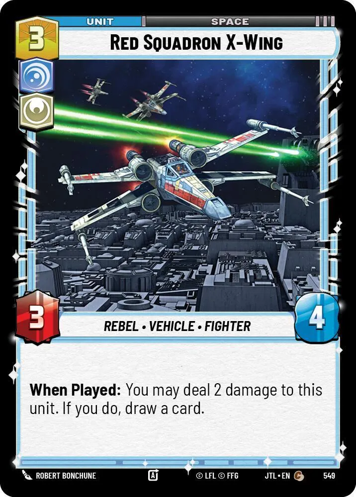 X-Wing de l'Escadron Red — Jump to Lightspeed — Star Wars: Unlimited