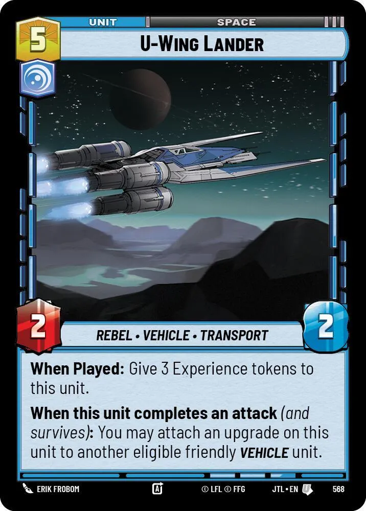 U-Wing Atterrissant — Jump to Lightspeed — Star Wars: Unlimited