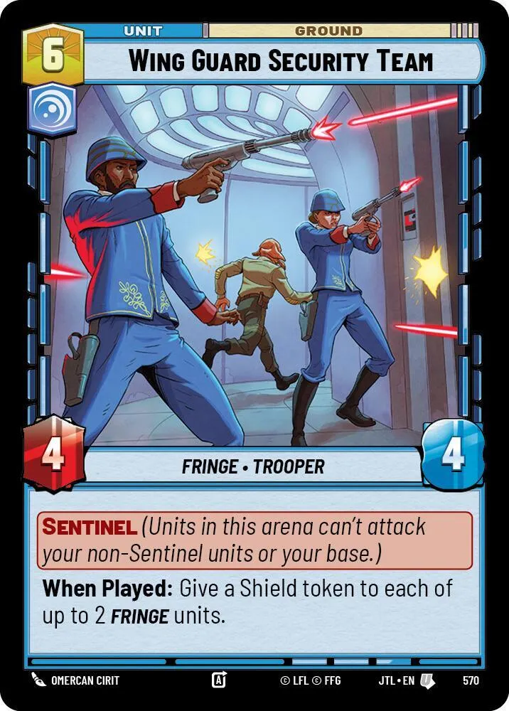 Équipe de Sécurité de la Garde Ailée — Jump to Lightspeed — Star Wars: Unlimited