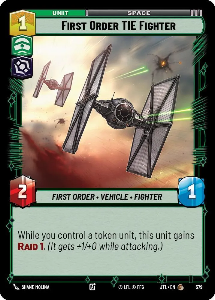 Chasseur TIE du Premier Ordre — Jump to Lightspeed — Star Wars: Unlimited