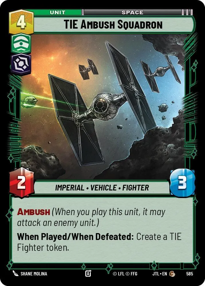 Escadron de TIE Embusqué — Jump to Lightspeed — Star Wars: Unlimited