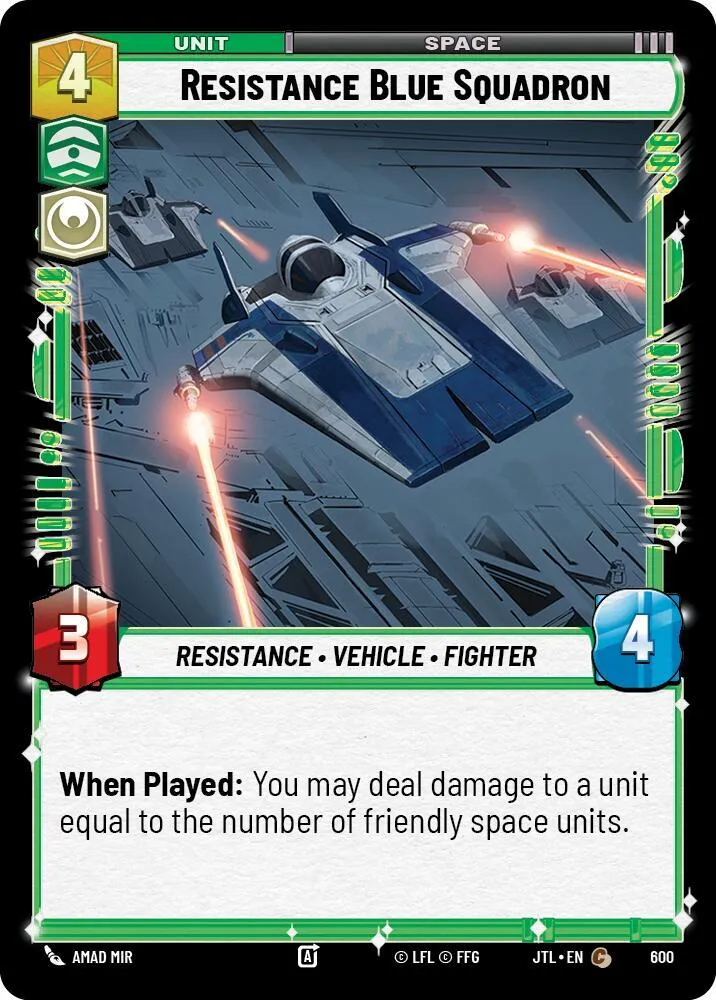 Escadron Blue de la Résistance — Jump to Lightspeed — Star Wars: Unlimited