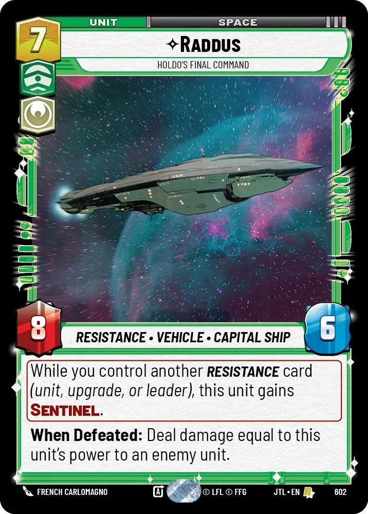 Raddus - Holdo's Final Command — Jump to Lightspeed — Star Wars: Unlimited